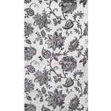 AR31700 Ornate floral paisley botanical Black off White Leaf Outline plants Wallpaper 3D
