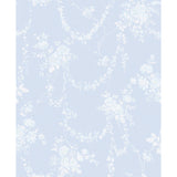 AST4170 Chandelier Gates Sky Blue Floral Drape Wallpaper