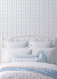 AST6087 Dreamy Days Sweet Blue Stripe & Floral Wallpaper