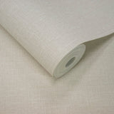 AT1001 Textile Plain Cream Wallpaper