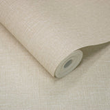 AT1003 Textile Plain Beige Wallpaper