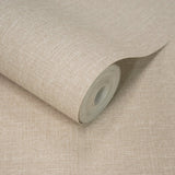 AT1005 Textile Plain Beige Wallpaper 