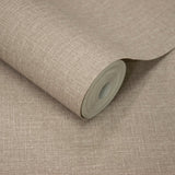 AT1013 Textile Plain Brown Wallpaper