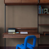AT1014 Textile Plain Brown Wallpaper