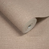 AT1014 Textile Plain Brown Wallpaper