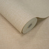 AT1017 Textile Plain Beige Wallpaper