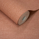 AT1021 Textile Plain Orange Wallpaper