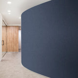 AT1025 Textile Plain Blue Wallpaper