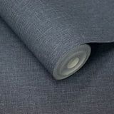 AT1025 Textile Plain Blue Wallpaper