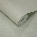 AT1032 Textile Plain Green Wallpaper