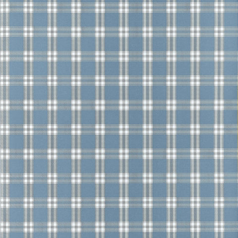AT10708 Payton Check Blue Wallpaper  