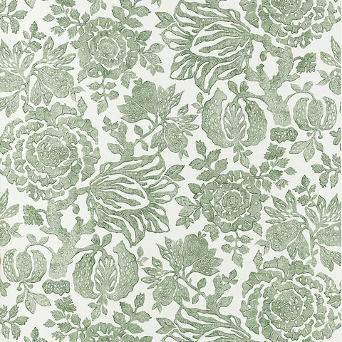 AT10733 Sigourney Green Wallpaper 