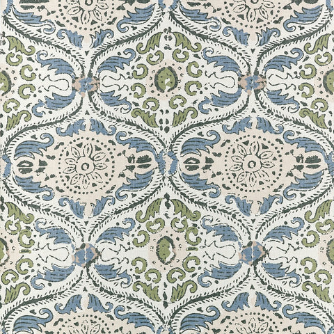 AT10756 Cecilia Blue Green Wallpaper   