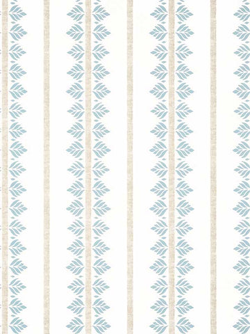 AT15103 Fern Stripe Spa Blue Wallpaper