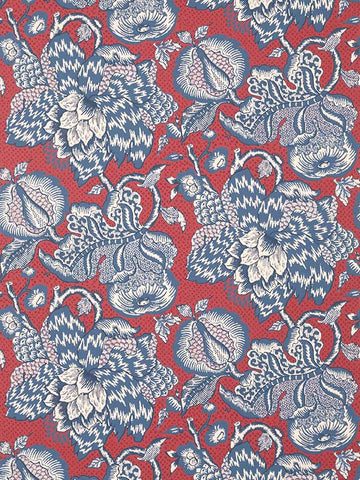 AT15109 Westmont Red and Blue Wallpaper