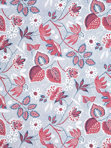 AT15115 Indienne Hazel Red and Blue Wallpaper