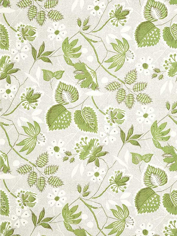 AT15118 Indienne Hazel Green and Beige Wallpaper