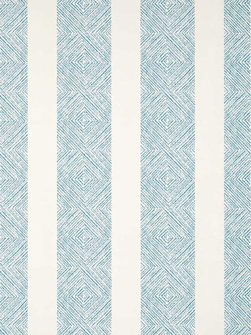 AT15129 Clipperton Stripe Blue on Natural Wallpaper