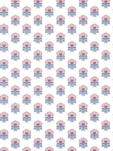 AT15156 Milford Red and Blue Wallpaper