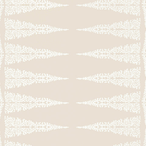 AT24541 Ellery Stripe White on Beige Wallpaper