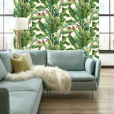 AT7068 Banana Leaf Sure Strip Wallpaper