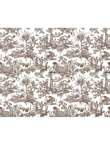 ATWW15169 Antilles Toile Brown Wallpaper