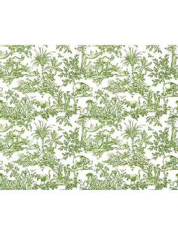 ATWW15172 Antilles Toile Green Wallpaper