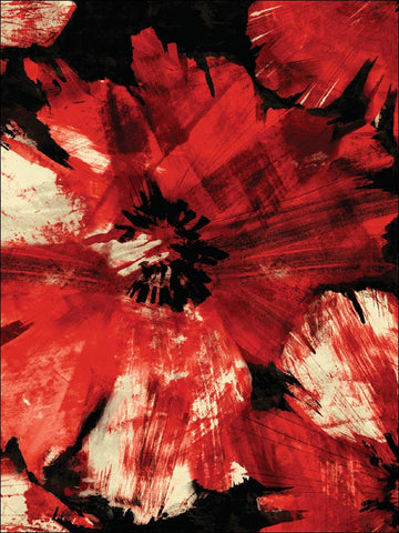 AV50001 Curie Floral Red and Black Wallpaper