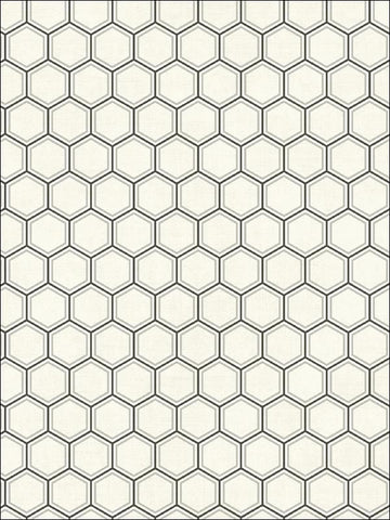 AV51200 Curie Geo Black and White Wallpaper