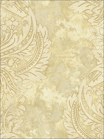 AV51305 Newton Damask Gold Wallpaper