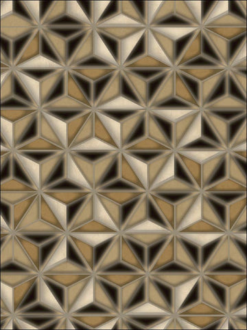 AV51410 Einstein Geo Black and Brown Wallpaper