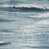 AV51702 Watercolor brushstrokes Moseley Waves blue aqua navy white coastal wallpaper 3D