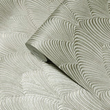 Z21716 Arthouse wave taupe brass metallic faux fabric textured wallpaper 3D illusion