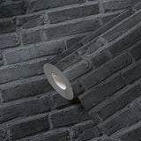 BB51103 Brickshire Residents Motif Silver Grey Wallpaper