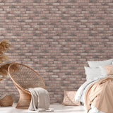 BB51109 Weathered Walls Motif Pink Wallpaper