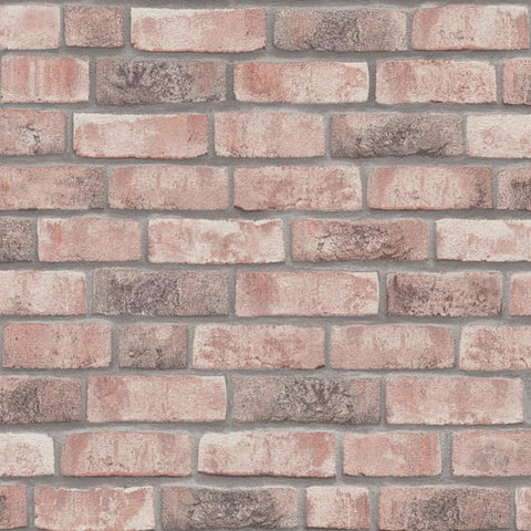 BB51109 Weathered Walls Motif Pink Wallpaper