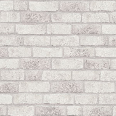 BB51110 Weathered Walls Motif White Wallpaper