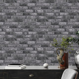BB51111 Weathered Walls Motif Silver Grey Wallpaper