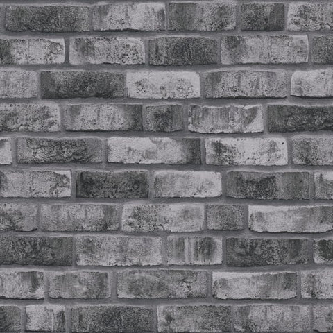 BB51111 Weathered Walls Motif Silver Grey Wallpaper