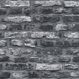 BB51112 Brickshire Residents Motif Silver Grey Wallpaper