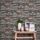 BB51113 Brickshire Residents Motif Multi-coloured Wallpaper
