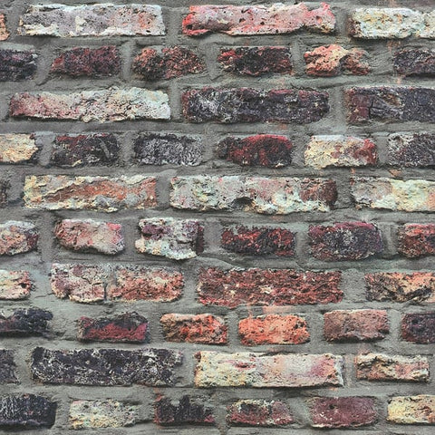 BB51113 Brickshire Residents Motif Multi-coloured Wallpaper