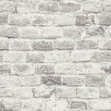 BB51118 Brickshire Residents Motif Silver Grey Wallpaper