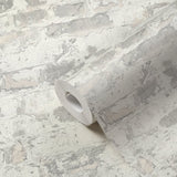 BB51119 Industrial Chic Motif Silver Grey Wallpaper
