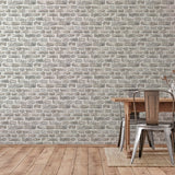 BB51122 Stone Symphony Motif Silver Grey Wallpaper