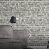BB51122 Stone Symphony Motif Silver Grey Wallpaper