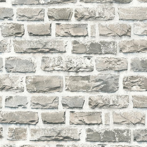 BB51122 Stone Symphony Motif Silver Grey Wallpaper
