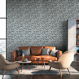 BB51123 Stone Symphony Motif Silver Grey Wallpaper