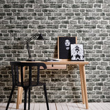 BB51123 Stone Symphony Motif Silver Grey Wallpaper