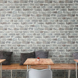 BB51124 Stone Symphony Motif Silver Grey Wallpaper
